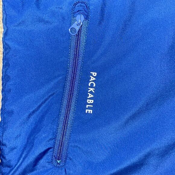 Nike Packable Hooded Hoodie High Neck Zip Wind Running Coat Jacket L Kids Youth - Picture 4 of 5